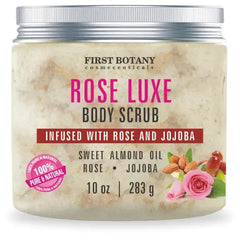 First Botany Body Scrub - Natural Exfoliating Salt Scrub & Body and Face Souffle helps with Moisturizing Skin, Acne, Cellulite, Dead Skin Scars, Wrinkles