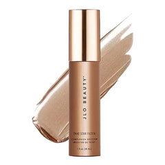 JLO BEAUTY Complexion Booster Highlighter & Bronzer for Face & Body, Lightweight Skin Care Makeup Primer with Vitamin E, Shimmer Skin Tint for Dewy Glow, That Star Filter 1 Fl Oz