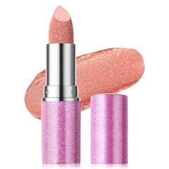Erinde Glitter Shine Lipstick, Pearl Diamond Shimmery Creamy Lipcolor, Hydrating Glimmer Finish Lipsticks with Creamy Texture, Long Lasting High Pigmented Metallic Lip Stick Lip Stain