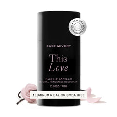 Each & Every Aluminum Free Deodorant for Men & Women - All Natural Deodorant for Sensitive Skin, EWG Verified - Clean, Baking Soda Free, Plant-Based Fragrance, 2.5oz