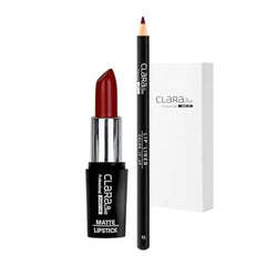 Claraline Lip Kit, Matte Lipstick & Lip Liner