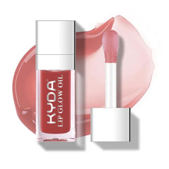 KYDA Hydrating Lip Glow Oil, Moisturizing Lip Oil Glossy Transparent Plumping Lip Gloss, Tinted Lip Oil for Lip Care and Dry Lips