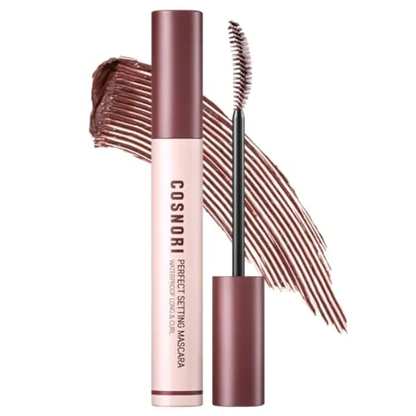 COSNORI Perfect Setting Waterproof Mascara Long&Curl - Long Lasting Smudge - 0.23fl oz (7ml)