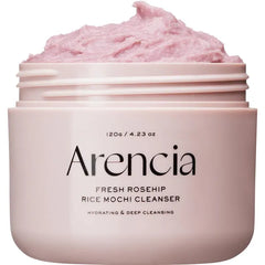 Arencia Korean Rice Mochi Face Cleanser & Daily Scrub – 2-in-1 Brightening, Deep Cleansing & Pore Refining Face Wash, 4.23 Ounce (Pack of 1)