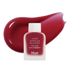 House of Hur Moist Ampoule Blusher with 50% Moisture Essence | Hydrating & Long-Lasting Blush | 0.33 fl. oz - 9 Shades