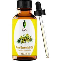 SVA ORGANICS Essential Oil 100% Natural Oil for Diffuser, Hair Care, Face, Skin Care, Aromatherapy, Scalp and Body Massage with Dropper - 1 Fl Oz