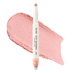 CLIO PROFESSIONAL Soft Blending Eyeshadow Stick - Long Lasting, Matte, Shimmer & Glitter Finishes, Built-in Brush for Easy Blending, Coconut-Derived Ester Oil Infused