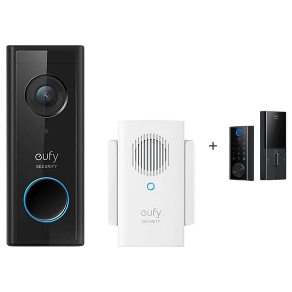 EUFY Video Doorbell 1080P Battery Powered - Black