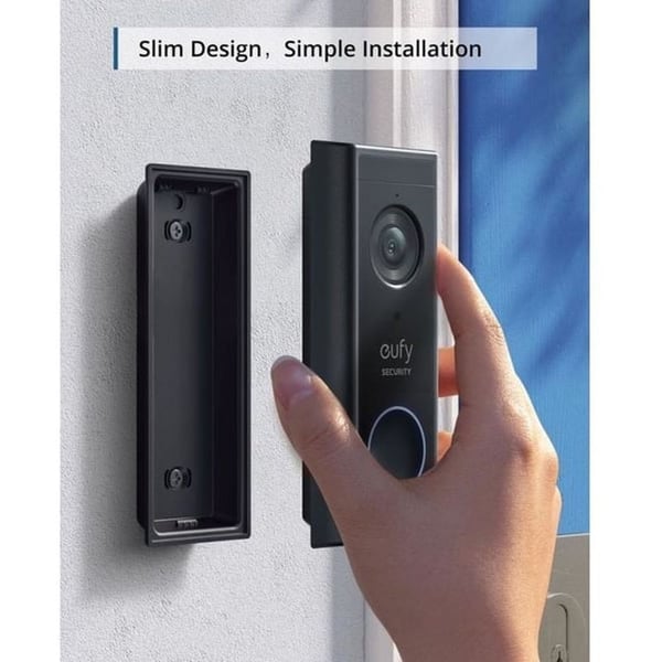 EUFY Video Doorbell 1080P Battery Powered - Black