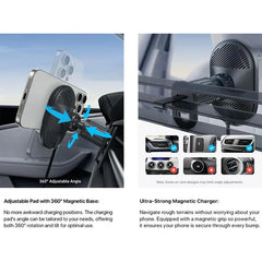 Anker MagGo Wireless Car Mount Charger with 25W Adapter