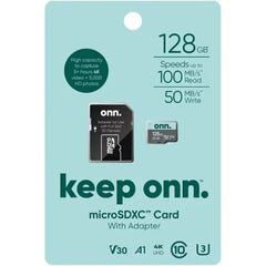 KEEP ONN. MEMORY CARD MICRO SD WITH ADAPTER 100MB/S 128GB