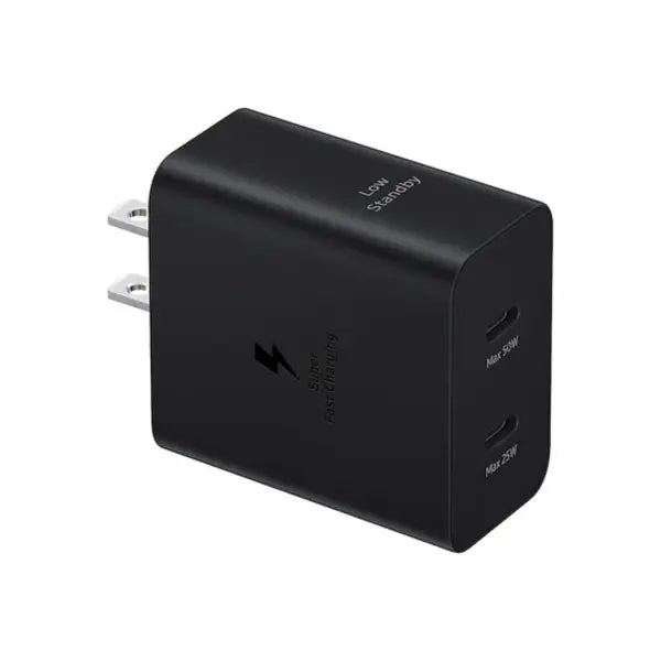 Samsung 50W Duo Power Adapter With USB-C Cable (EP-T5020XBEWMT) – Black