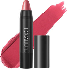 FOCALLURE Ultra Chic Metallic Lipstick,Rich Vitamin E Lip Crayon, Lightweight Shinning Color without Drying or Fading, Long Lasting Lips Makeup