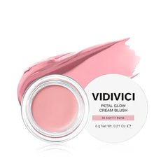 VIDIVICI Petal Glow Cream Blush, Multi Shade Cream Blusher for Natural Radiant Cheeks Long Lasting Hydrating Color