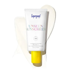 Supergoop! Unseen Sunscreen SPF 40 & SPF 50 – Clear Invisible Face Sunscreen & Makeup-Gripping Primer – Weightless, Scentless, Oil-Free – Broad Spectrum for All Skin Types (0.5–2.5 fl oz)