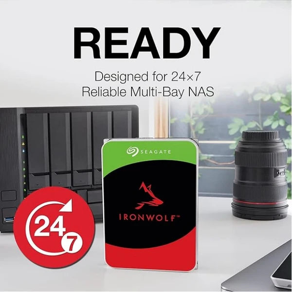 Seagate ST12000VN0008 IronWolf 12TB NAS Internal Hard Drive HDD - NAS Approved