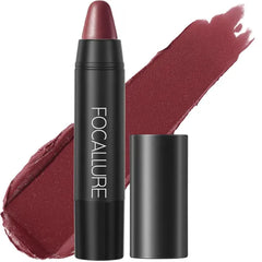 FOCALLURE Ultra Chic Metallic Lipstick,Rich Vitamin E Lip Crayon, Lightweight Shinning Color without Drying or Fading, Long Lasting Lips Makeup