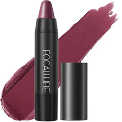 FOCALLURE Ultra Chic Metallic Lipstick,Rich Vitamin E Lip Crayon, Lightweight Shinning Color without Drying or Fading, Long Lasting Lips Makeup