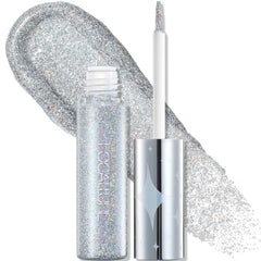 FOCALLURE Unearthing Mars Glitter Eyeliner, Waterproof Liquid Eyeliner Pencil, Smudge Resistant, Sparkling Finish, Quick Drying
