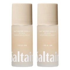 Saltair Serum Deodorant 2 Pack. 5% AHA Formula. Lactic Acid and Mandelic Acid Deodorant. Aluminum Free Odor Control for Women and Men. Travel Essentials