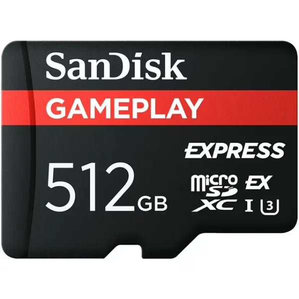 SanDisk Gameplay 512GB microSD Express Memory Card 880MB/S (SDSQXFN-512G-AW6GN)