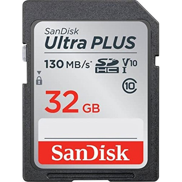 SanDisk Ultra PLUS SD Memory Card 130MB/S - 32GB