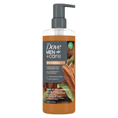 Dove Men+Care 2-in-1 Shampoo + Conditioner for Strengthening Hair, with Vitamin E & Mineral Complex - 17.5 oz