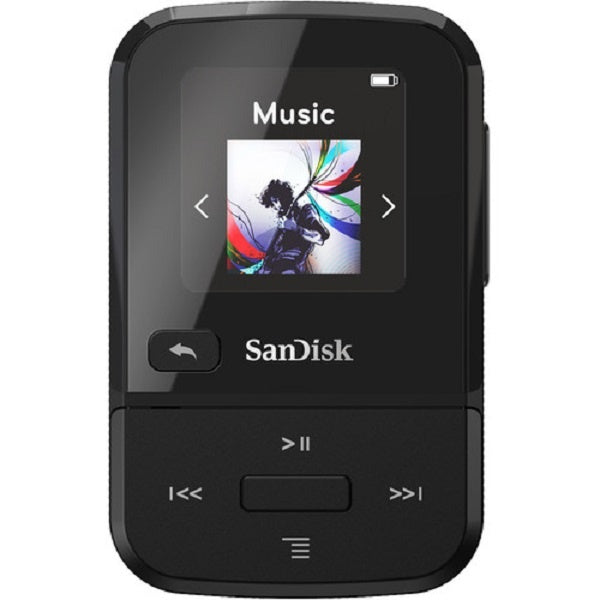 Sandisk Clip Sport Go Wearable MP3 Player (SDMX30-016G-G46K) 16GB Black