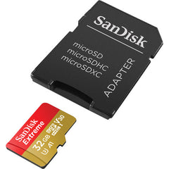 Sandisk Memory Card Extreme Plus Micro SD  With Adapter 100MB/S 32GB