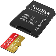 Sandisk Memory Card Extreme Plus  Micro SD With Adapter 170MB/S 128GB