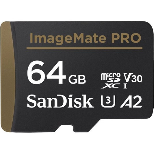 Sandisk Imagemate Pro Micro SD Card With Adapter 170MB/S (SDSQXBZ-064G-AWCKA) 64GB