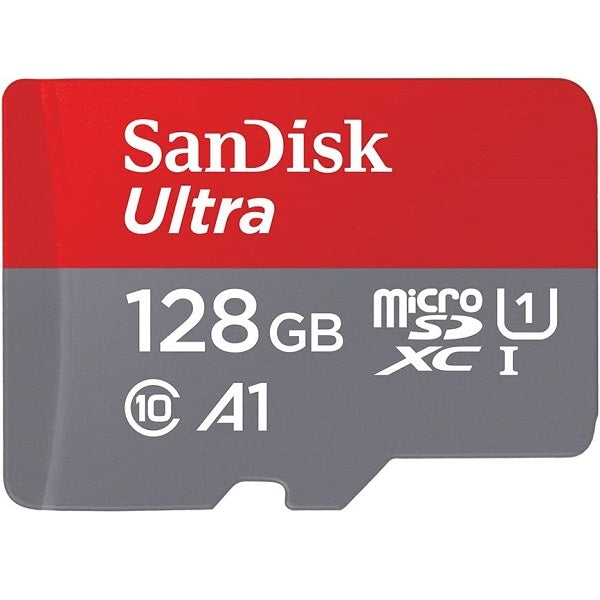 Sandisk Micro SD Ultra Memory Card With Adapter 120MB/S 128GB