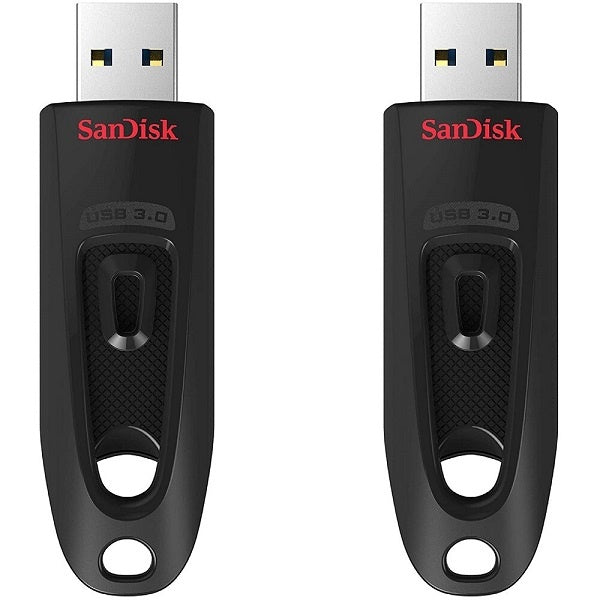 Sandisk USB Ultra 3.0 Flash Drive 100MB/S (2Pack)