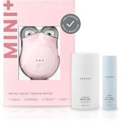 NuFACE MINI+ Microcurrent Facial Device Kit Limited Edition FDA Cleared Face Massager Device + Microcurrent Gel Activator & Applicator Brush