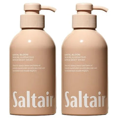 Saltair Body Wash,  2 Pack. Moisturizing Body Cleanser with Monoi Oil and Cupuacu Butter. Luxury Shower Gel for Women and Men.Paraben Free. 2x 17oz Pump Bottles