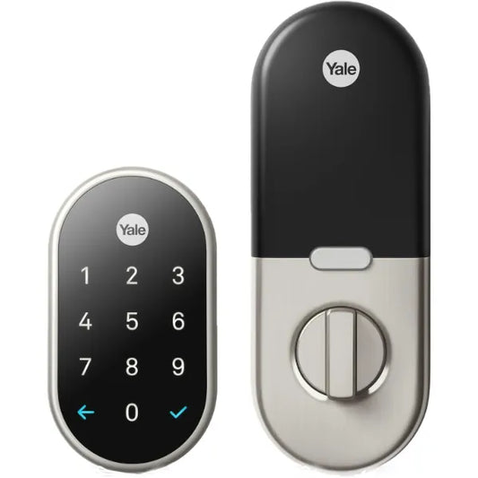 Google Nest x Yale Lock - Tamper-Proof Smart Lock for Keyless Entry - Keypad Deadbolt Lock for Front Door