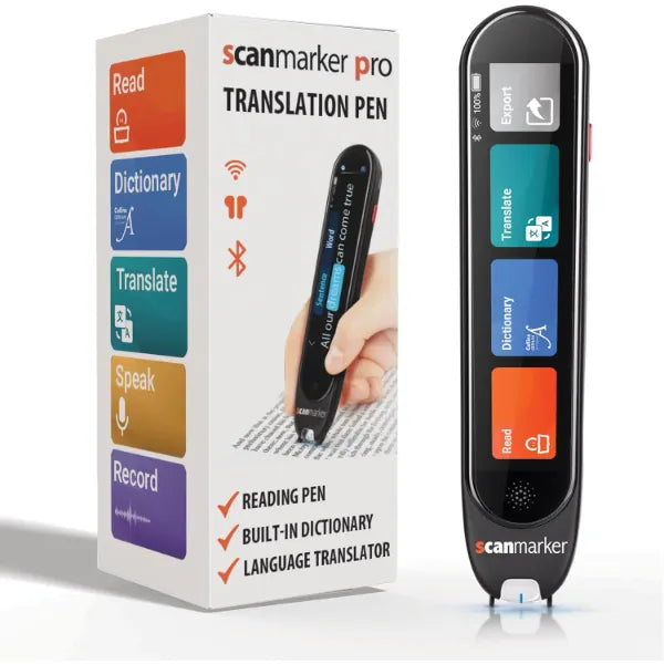 Scanmarker Pro & Max Reading Pen Bundle – Translation Pen for 100 Languages, Dyslexia Support, Phonics Assistance, Classroom & Language Learning Tool