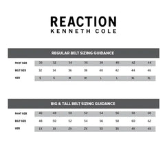 Kenneth Cole Reaction Men’s Exact System Track Lock Plaque Buckle Belt – Black