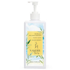 Nakery SkinRestore Hydrating Face & Body Wash with Hyaluronic Acid - Body Wash for Sensitive Skin - Foaming Face Wash & Oil Cleanser for Women, Sulfate Free & Cruelty Free - 350ml