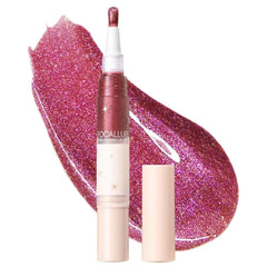 FOCALLURE Glitter Lip Gloss,High Shine Shimmer Lipstick,Long Lasting Plumping Lipgloss,Hydrating,Moisturizing,Non-Sticky and Lightweight Formula for Lip Color