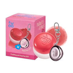 fwee Blurry Pudding Pot + Keychain SET Airbrushed Blush & Lip, Buildable Pigment, Long lasting, Lightweight, Easy to Blend, Natural Soft Matte Finish Makeup  Baddie