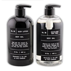 Lulu Candles, Revitalizing Body Wash & Nourishing Body Lotion, 2-Piece Set, Full Size 16 Fl Oz.