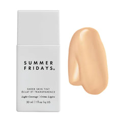 Summer Fridays Sheer Skin Tint - Skin Tint with Hyaluronic Acid - Helps Diminish Uneven Skin Tone - Sheer to Light Coverage
