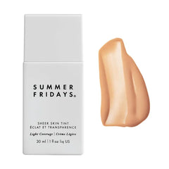 Summer Fridays Sheer Skin Tint - Skin Tint with Hyaluronic Acid - Helps Diminish Uneven Skin Tone - Sheer to Light Coverage