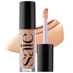 Saie Glossybounce - Hydrating Lip Gloss and Tinted Lip Oil Hybrid with Hyaluronic Acid & Jojoba Oil for Non-Sticky, Ultra-Shiny, Plump & Soft Lips - Everyday Makeup Essential