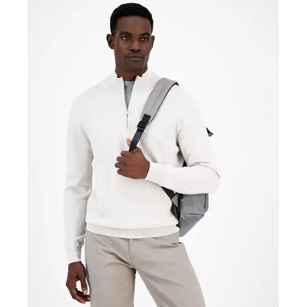 Men's Long-Sleeve Half-Zip Merino Sweater