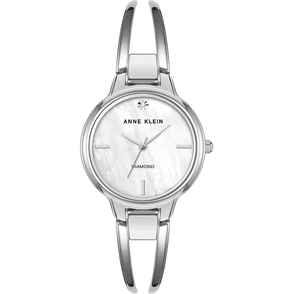 Anne Klein Women's Genuine Diamond Dial Bangle Watch