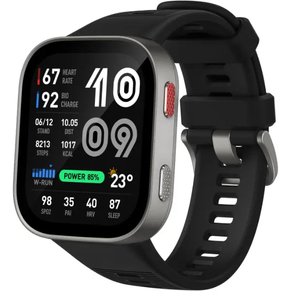 Amazfit Bip Max 50mm Smartwatch, 2.07" AMOLED Display, 20 Days of Battery, GPS, 4GB Storage, Offline Maps, Fitness Tracker, Hybrid Training, 150+ Sports, HYROX Mode, 5 ATM for Android & iPhone