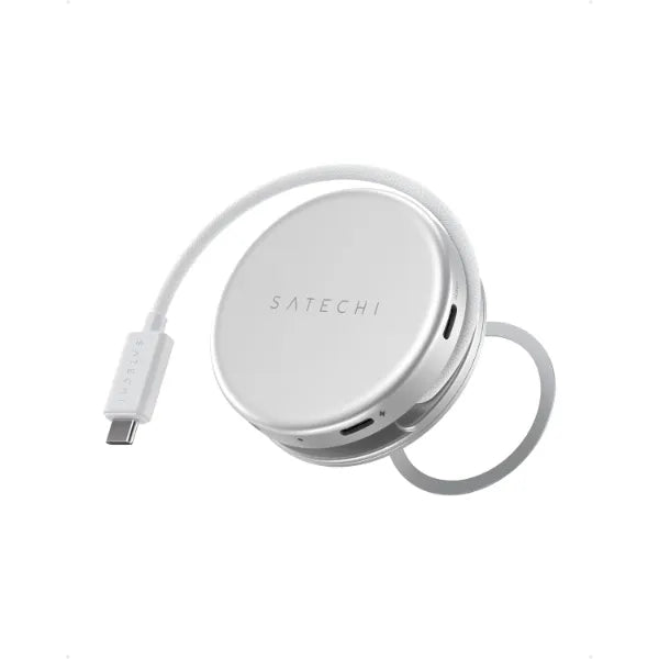 Satechi OntheGo 5-in-1 USB-C Hub, 4K/60Hz HDMI, SD Card Reader | USB hub, 60W PD pass-through charging, SD card reader, 5 Gbps Type-A/Type-C data, magnetic mount, for MacBook Neo/Air/Pro