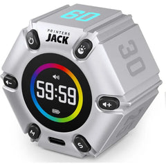 PRINTERS JACK Visual Pomodoro Cube Timer – Mute, Vibration & Adjustable Alert Focus Timer for Study, Work & Productivity